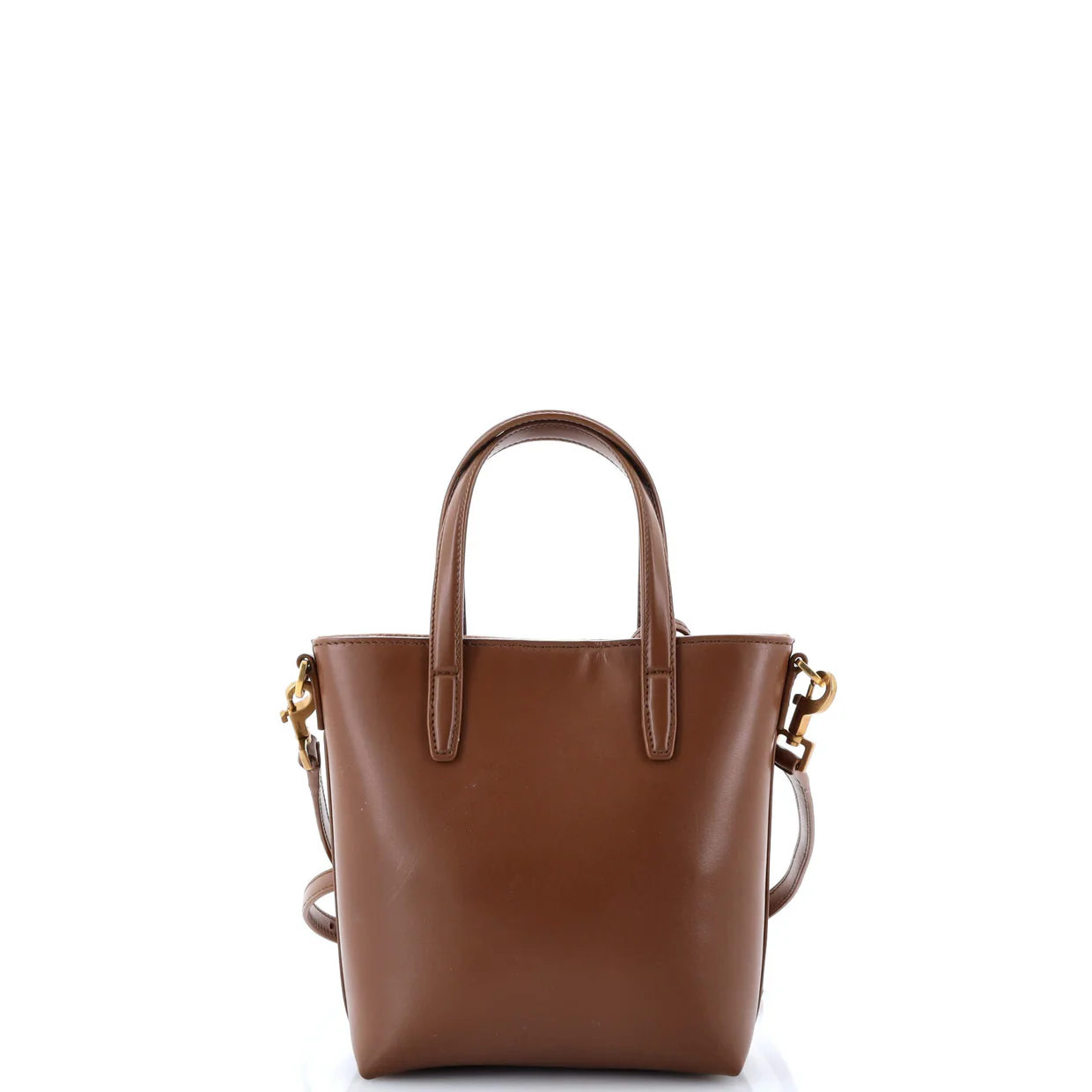 Shopper Tote Leather Mini Toy - Deep Luxury