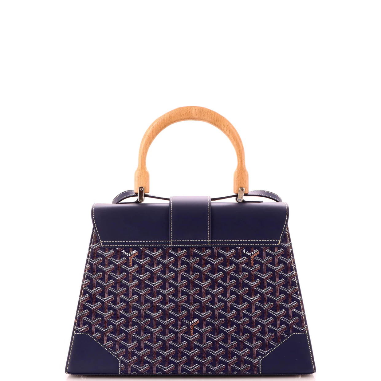 Saigon Top Handle Bag Coated Canvas with Leather MM - Deep Luxury