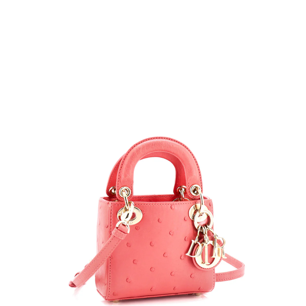 Lady Dior Bag Ostrich Micro - Deep Luxury
