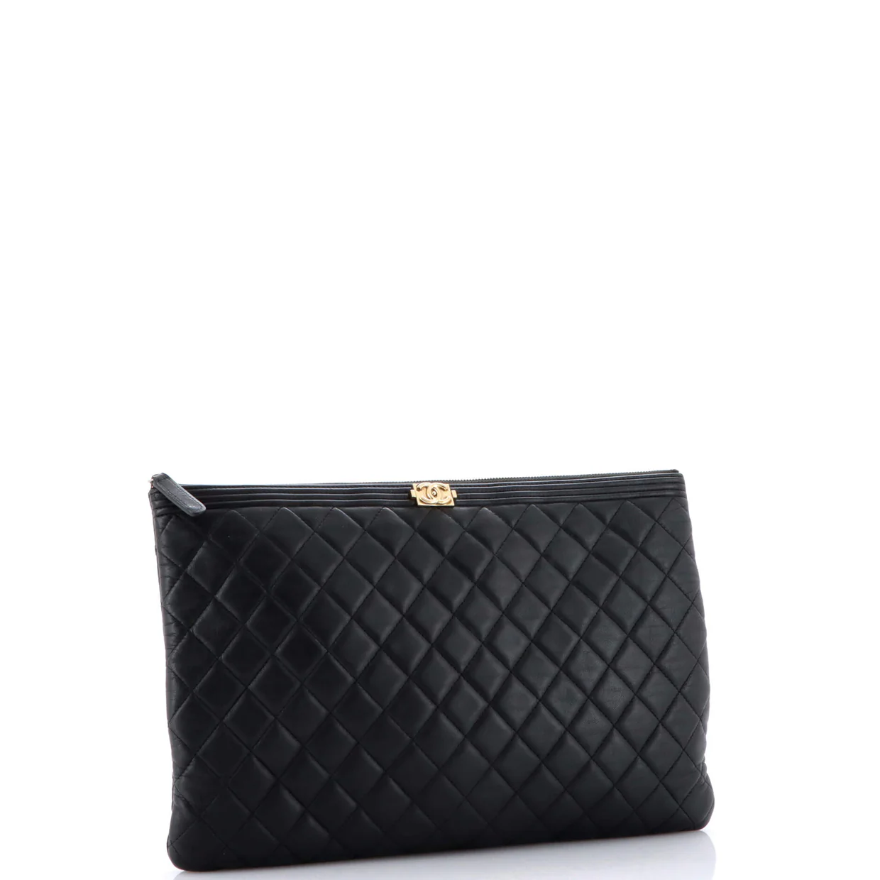 Boy O Case Clutch Quilted Lambskin Large - Deep Luxury
