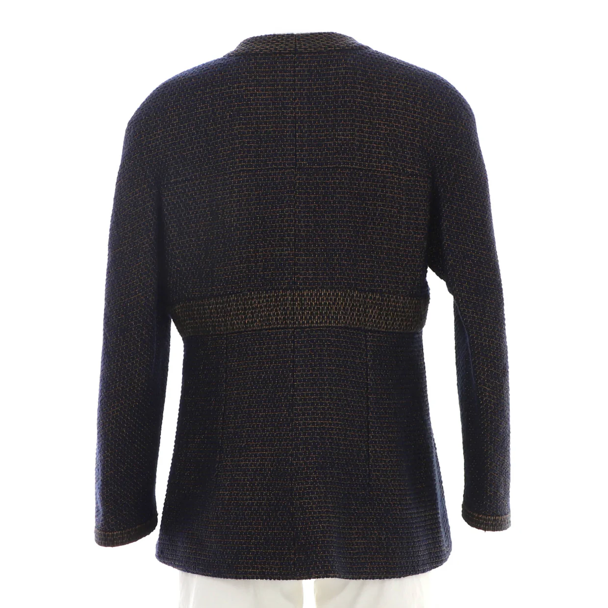 Women's Two Pocket V-Neck Fitted Jacket Tweed - Deep Luxury