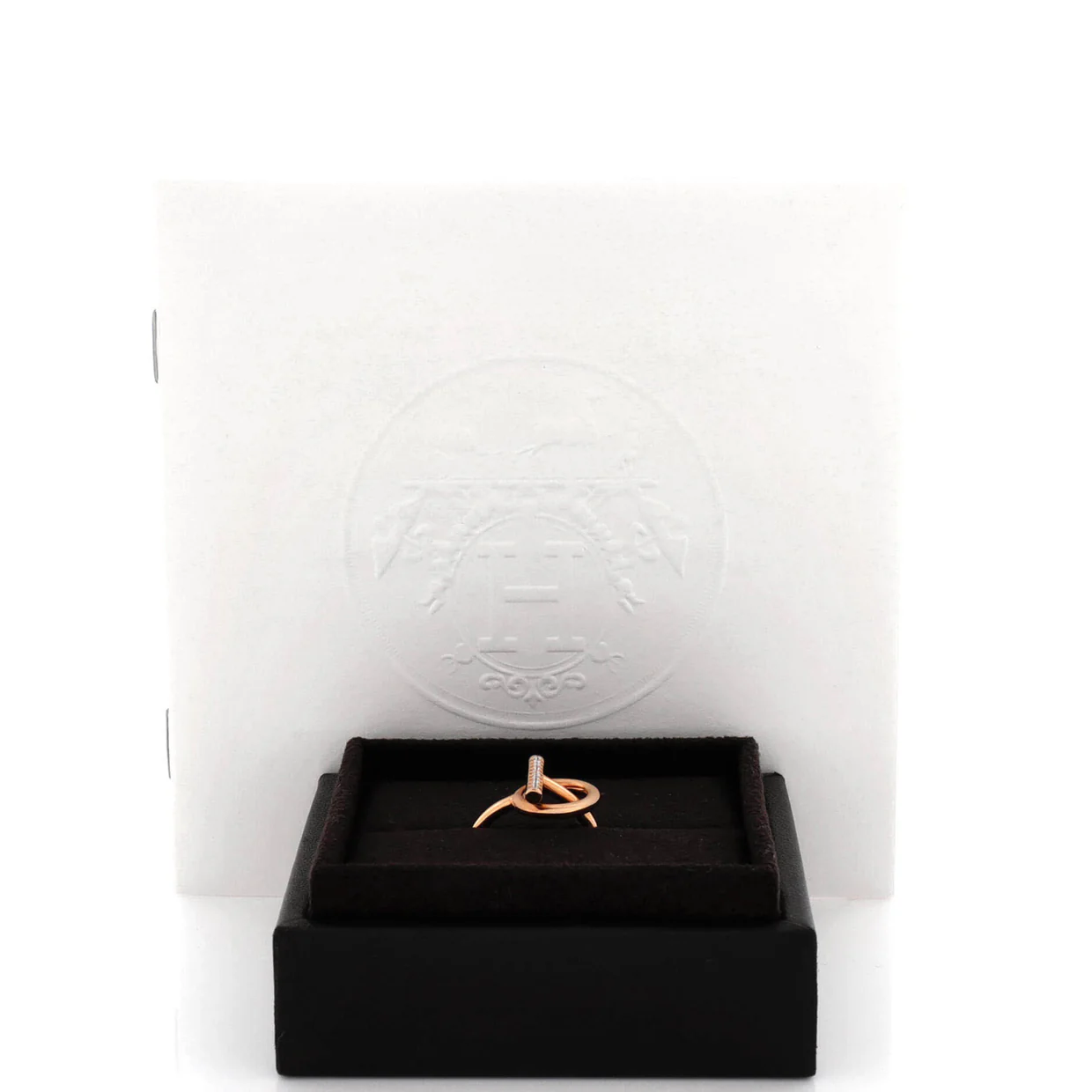 Echappee Ring 18K Rose Gold and Diamonds Small - Deep Luxury