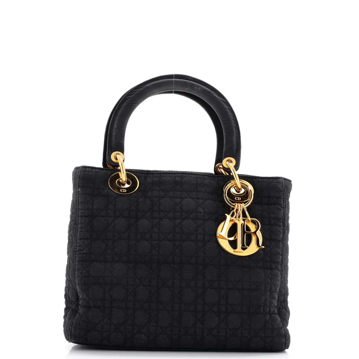 Vintage Lady Dior Bag Cannage Quilt Nylon Medium - Deep Luxury
