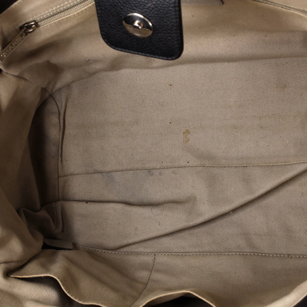 Deauville Tote Glazed Calfskin Small - Deep Luxury