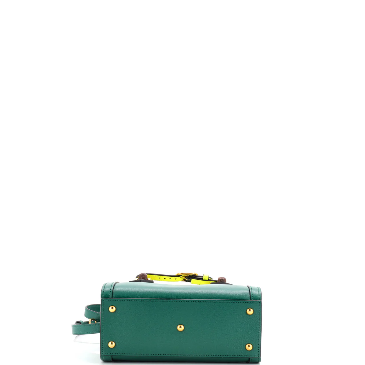 Diana NM Bamboo Handle Tote Leather Mini - Deep Luxury