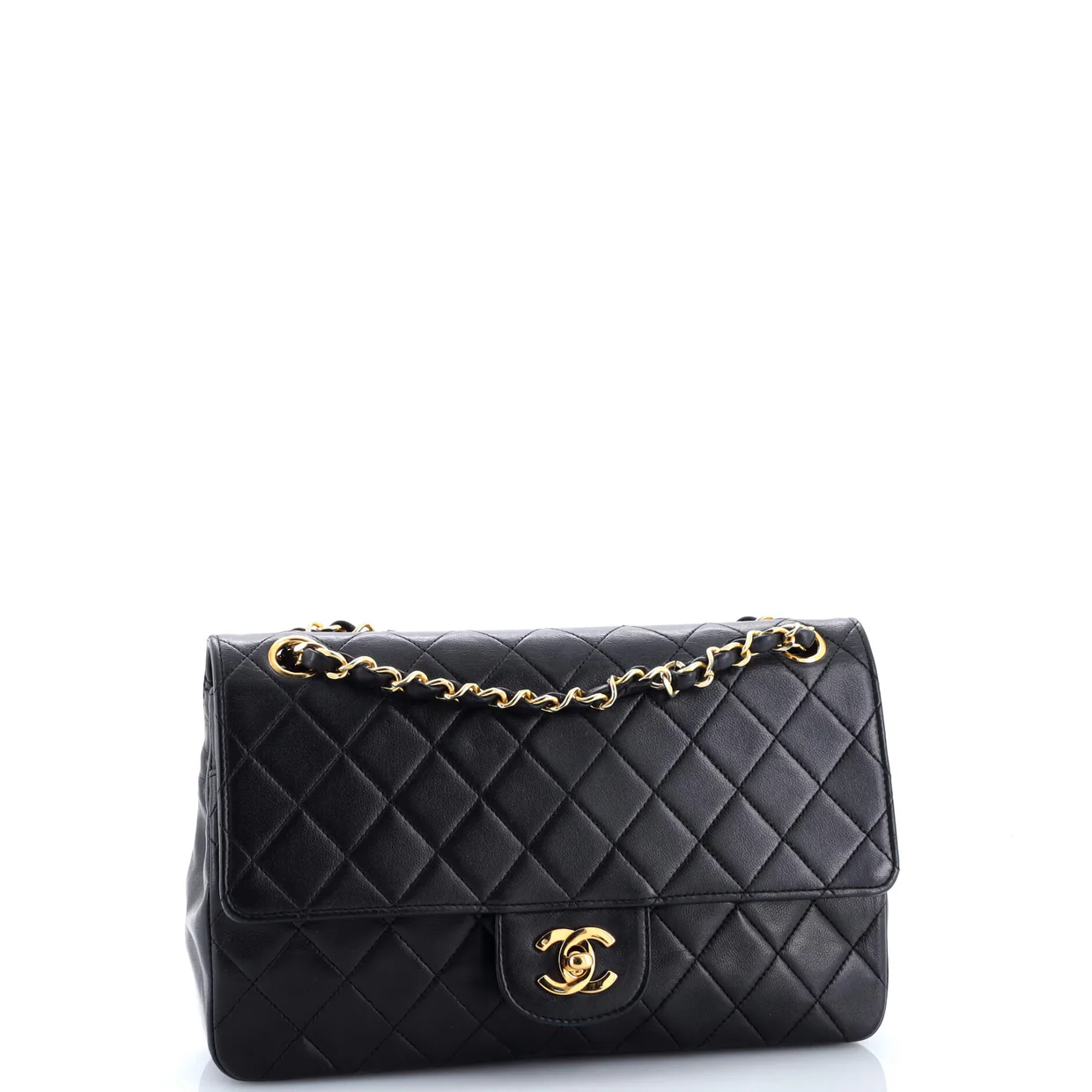 Vintage Classic Double Flap Bag Quilted Lambskin Medium - Deep Luxury