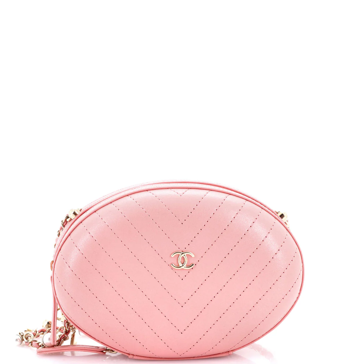 La Pausa Evening Bag Chevron Leather - Deep Luxury