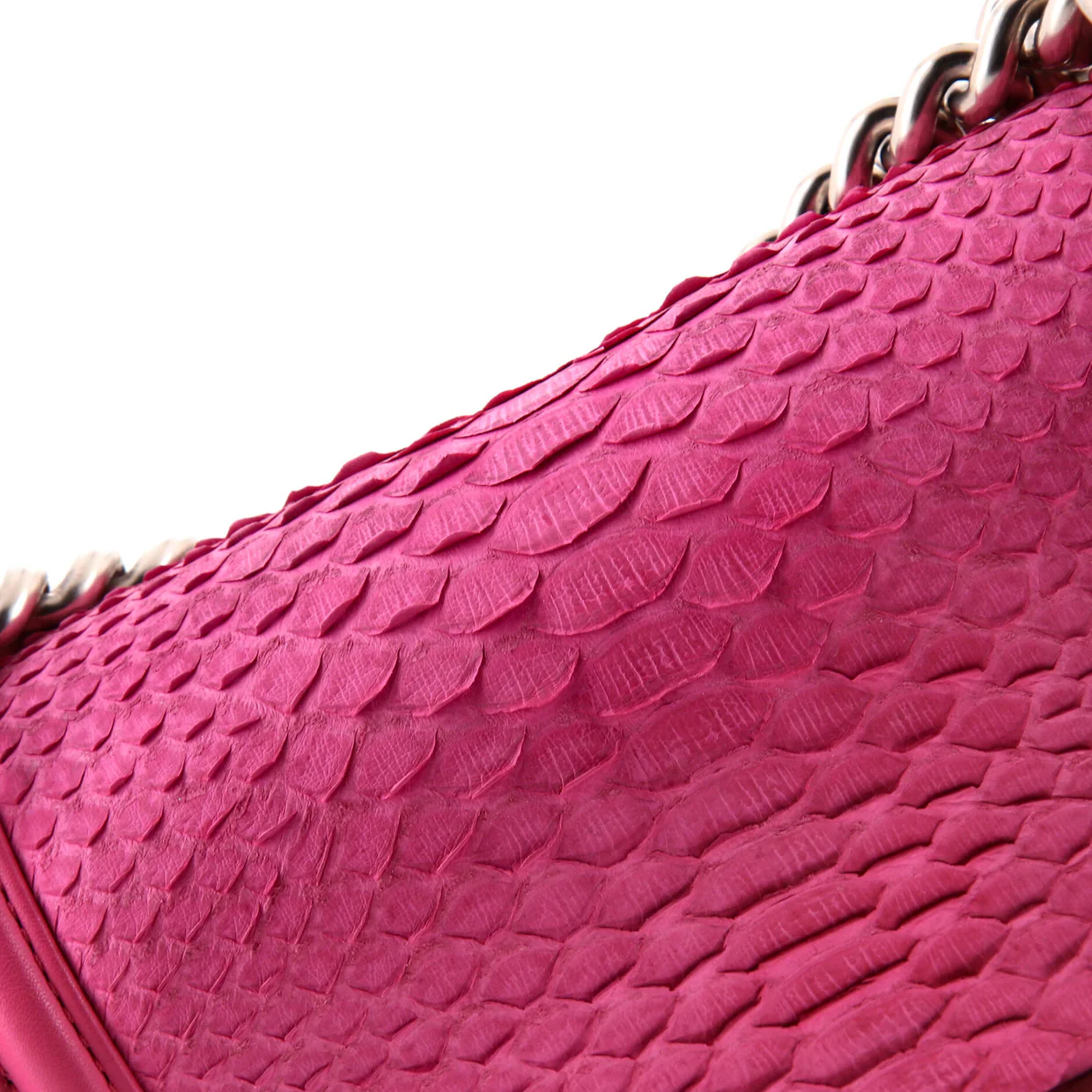 Boy Flap Bag Python Small - Deep Luxury