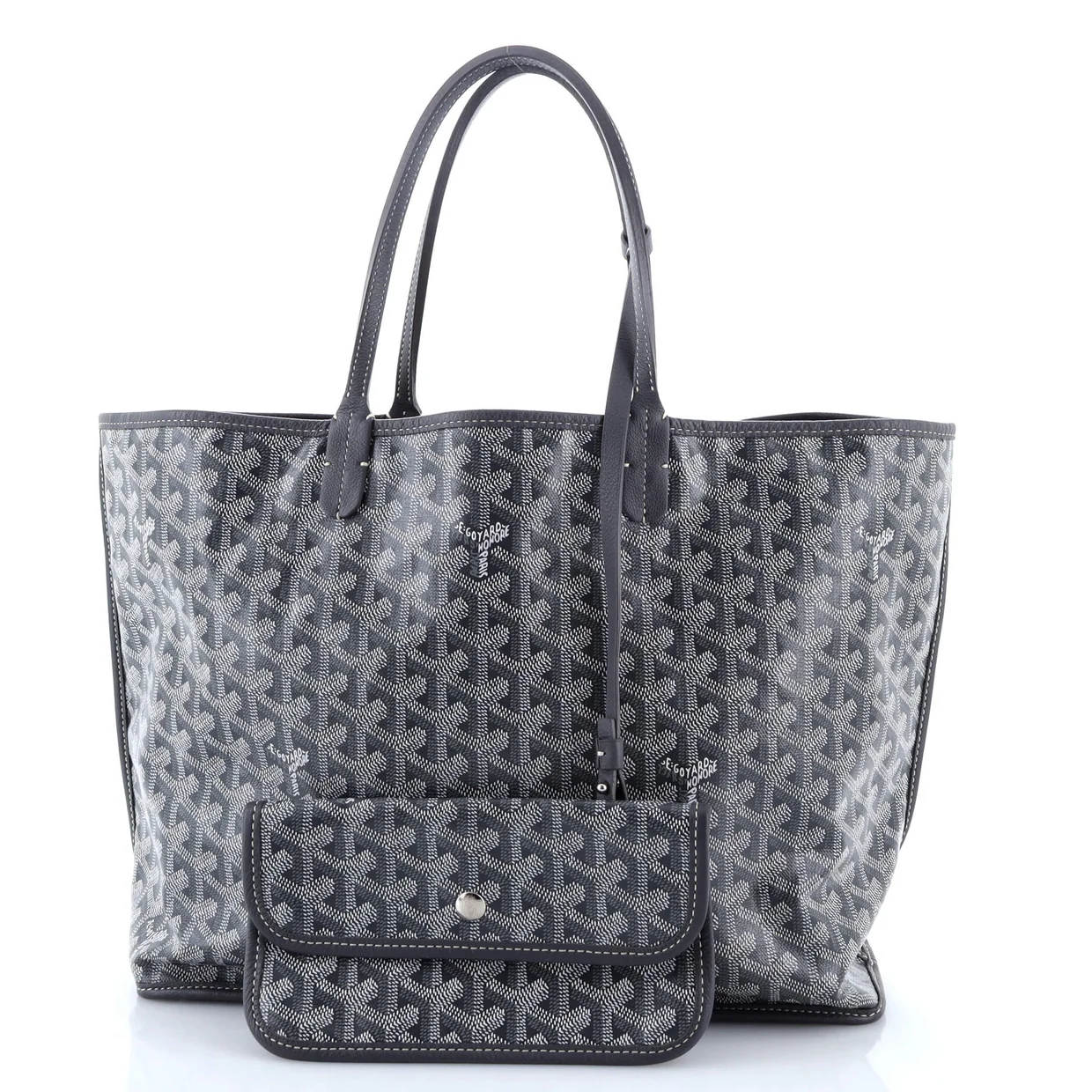 Anjou Reversible Tote Coated Canvas PM - Deep Luxury