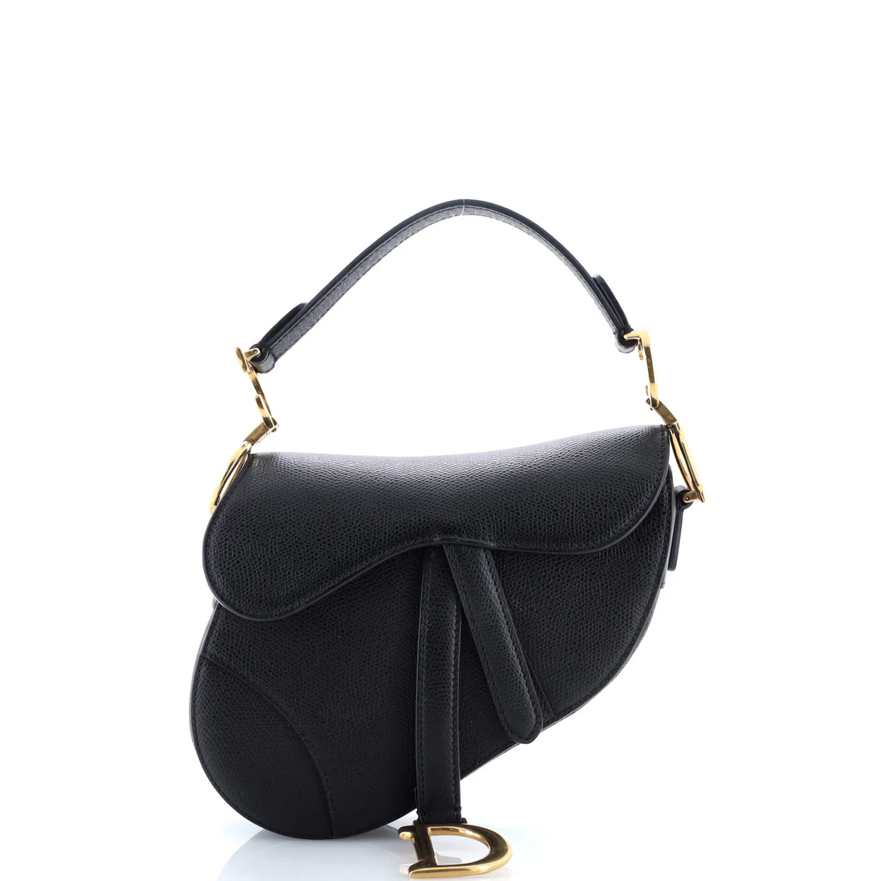 Saddle Handbag Leather Mini - Deep Luxury
