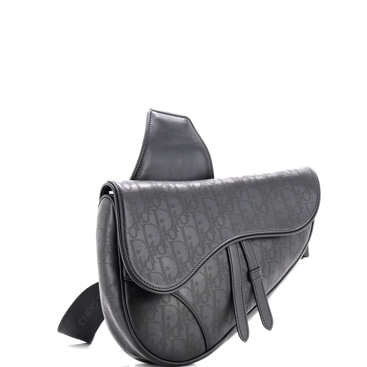Saddle Crossbody Bag Oblique Galaxy Leather - Deep Luxury