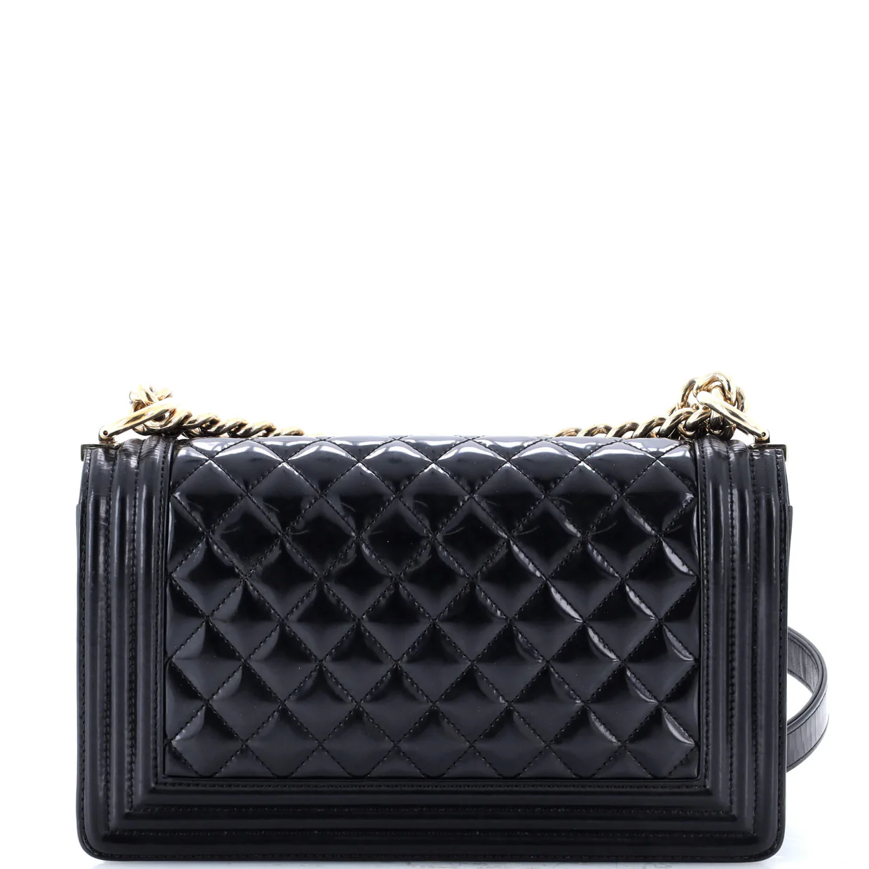 Boy Flap Bag Quilted Iridescent Glazed Calfskin Old Medium - Deep Luxury