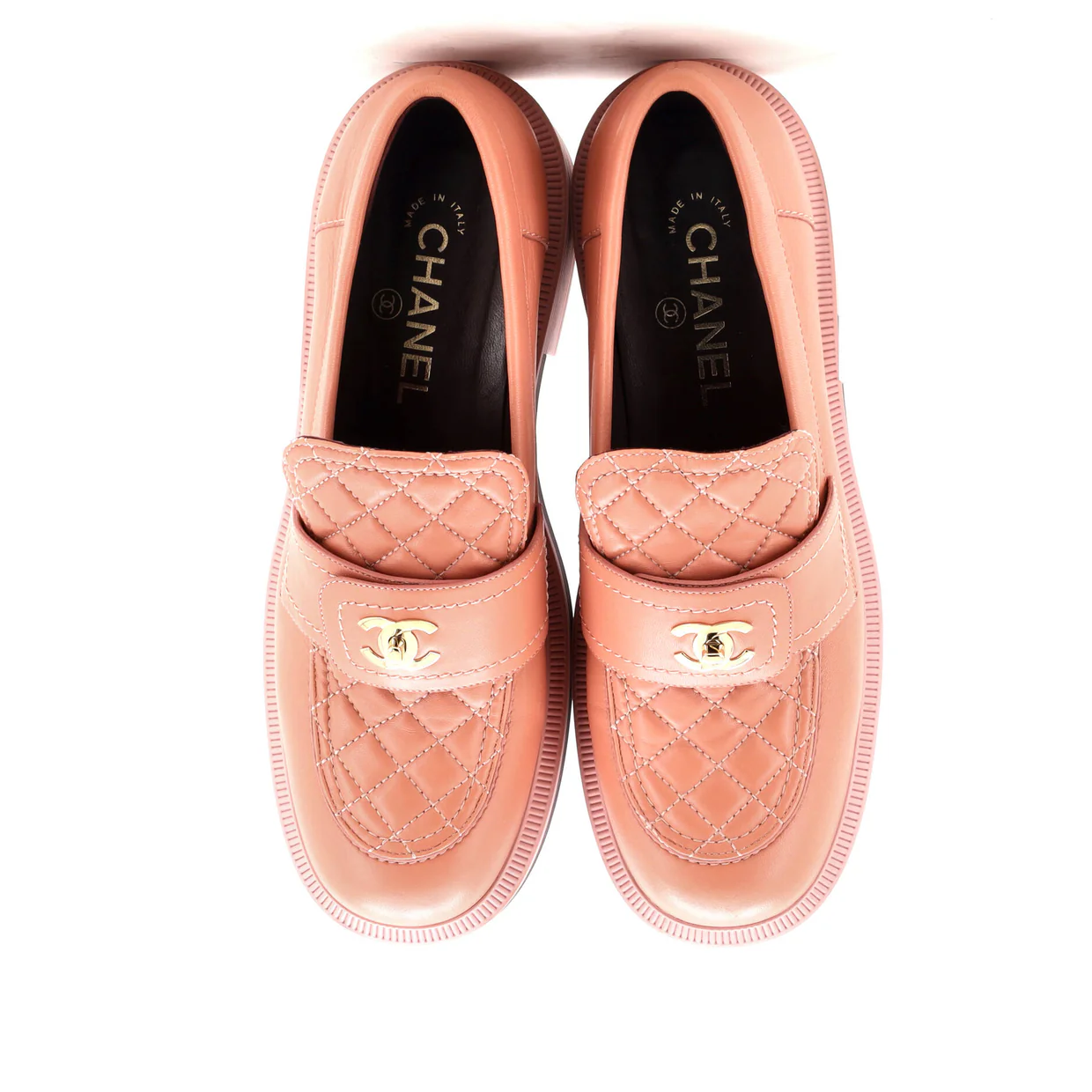 Women's CC Loafers Quilted Leather - Deep Luxury