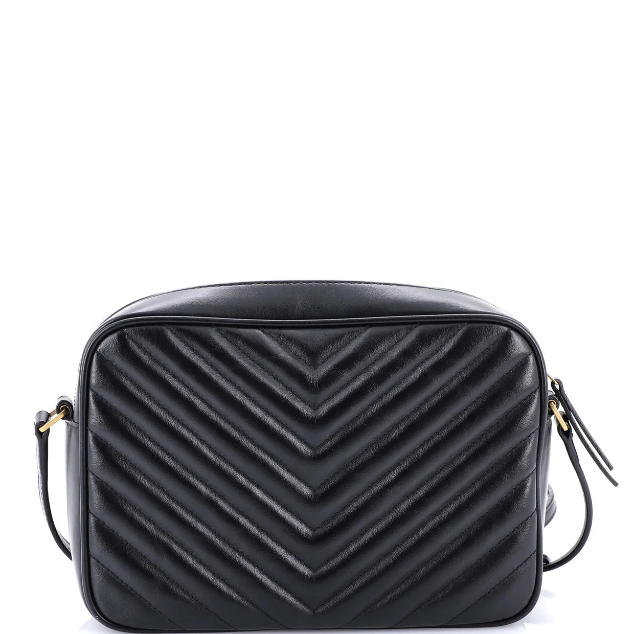 Lou Camera Bag Matelasse Chevron Leather Small - Deep Luxury