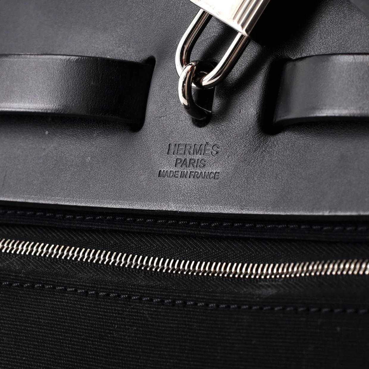 Herbag Zip Leather and Toile 31 - Deep Luxury