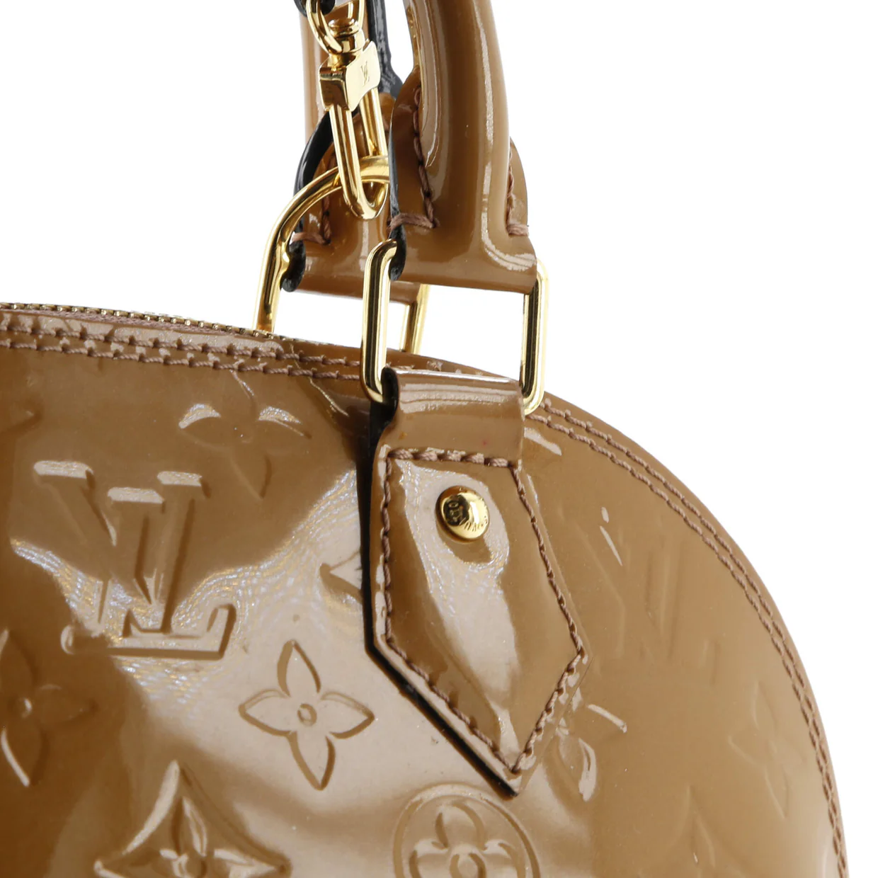 Alma Handbag Monogram Vernis BB - Deep Luxury