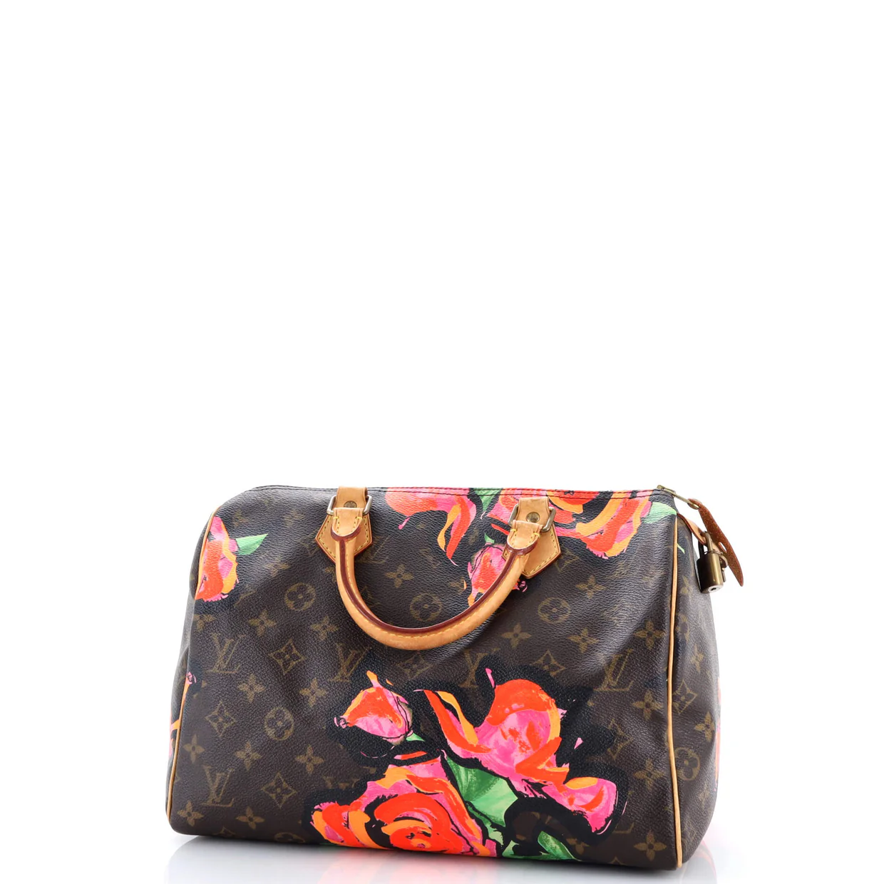 Speedy Handbag Limited Edition Monogram Roses 30 - Deep Luxury