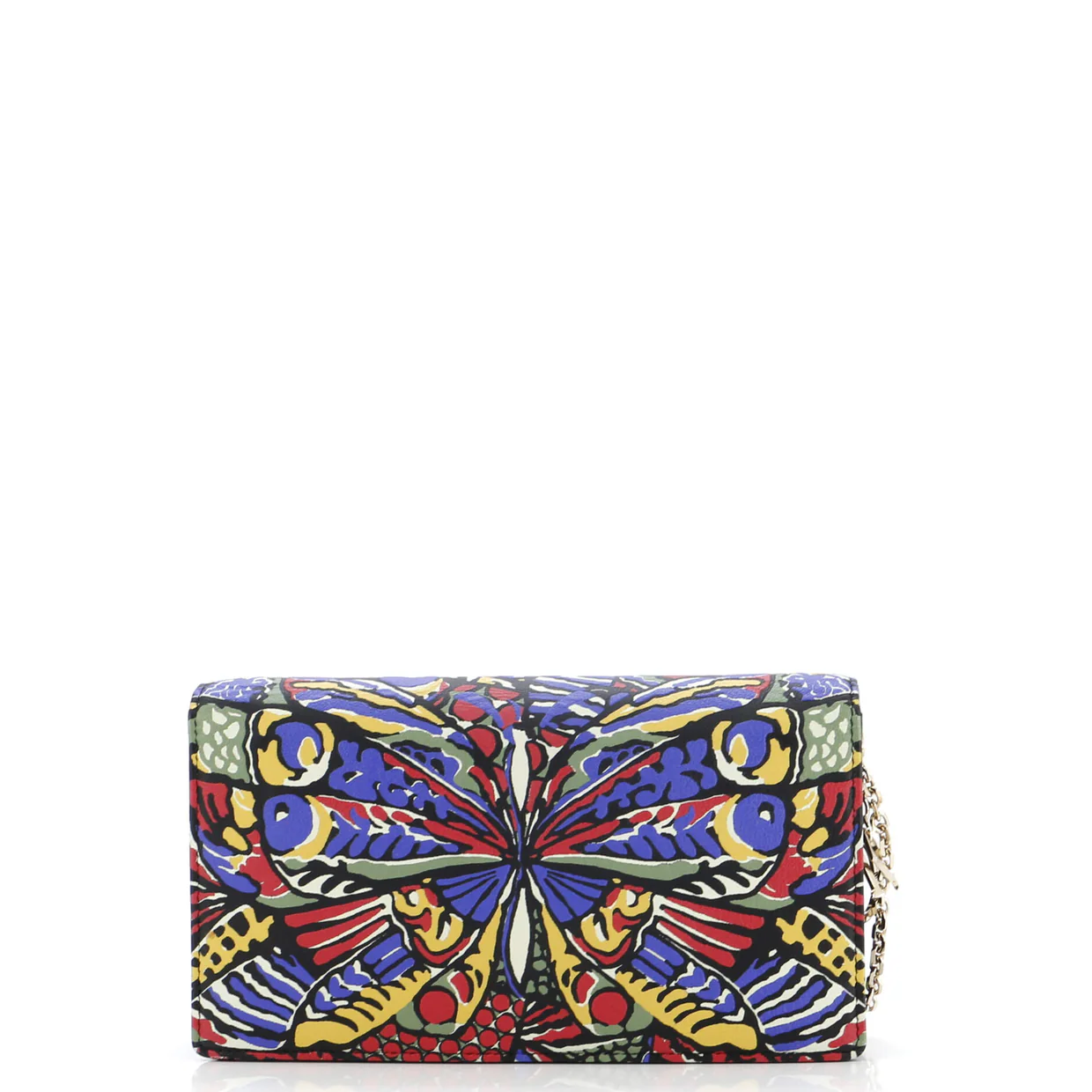 Lady Dior Wallet on Chain Pouch Printed Leather - Deep Luxury