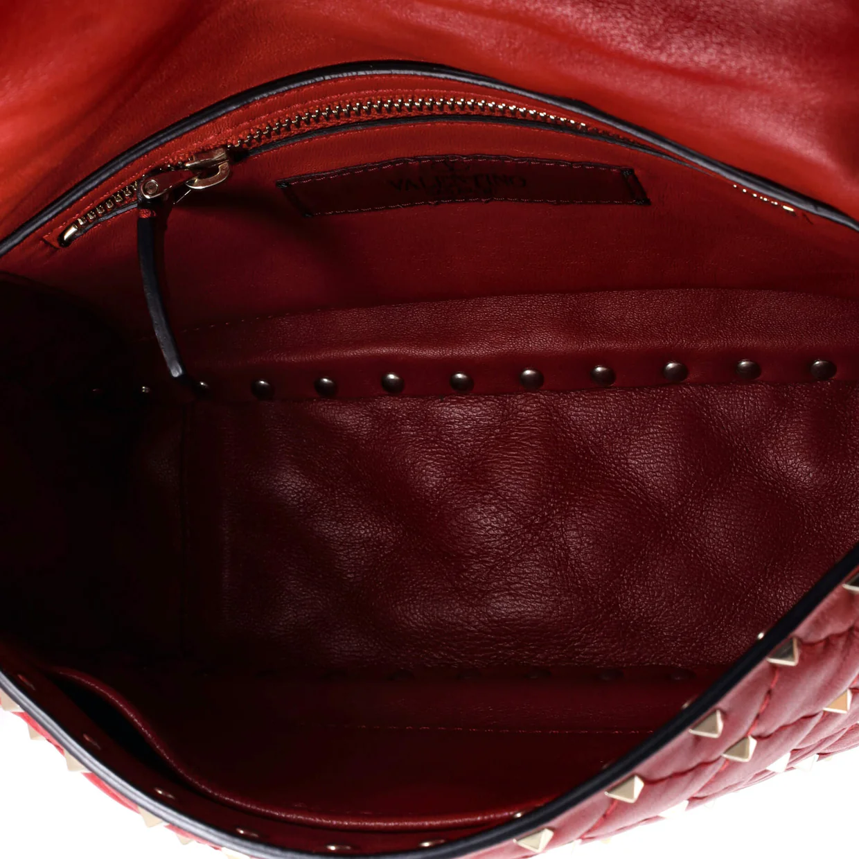 Rockstud Spike Flap Bag Quilted Leather Medium - Deep Luxury