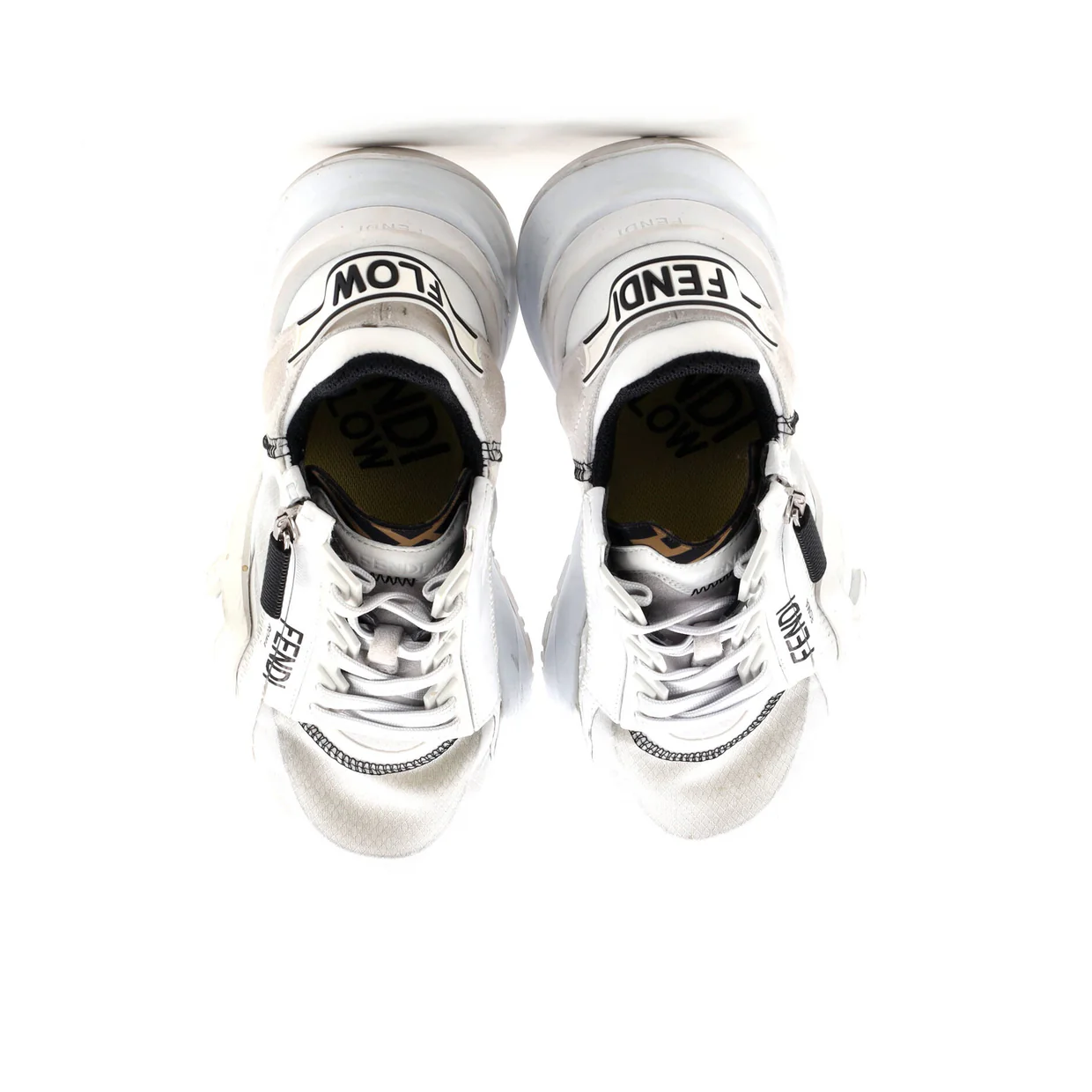 Women's Flow Low-Top Sneakers Mixed Materials - Deep Luxury