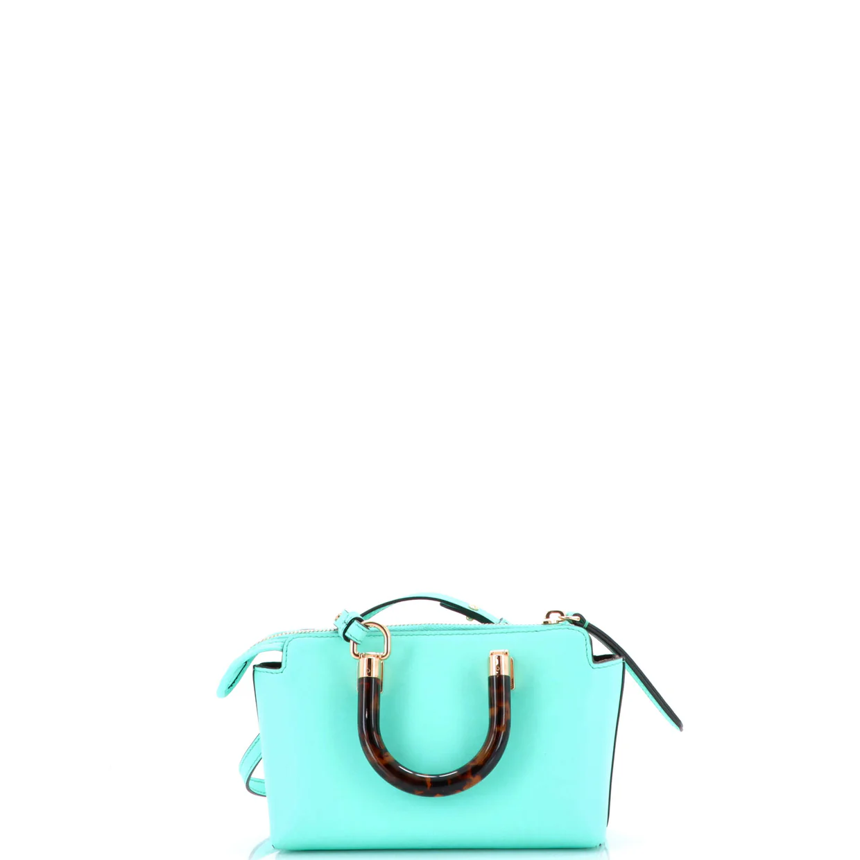 Logo By The Way Top Handle Bag Embossed Leather Mini - Deep Luxury