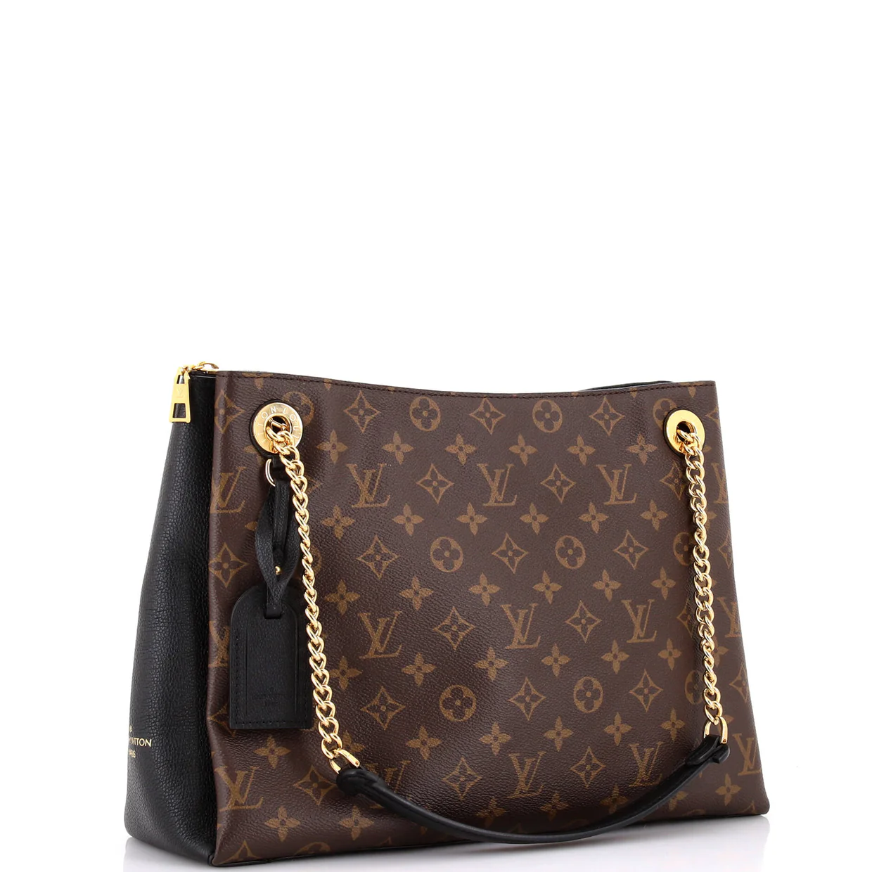 Surene Handbag Monogram Canvas with Leather MM - Deep Luxury