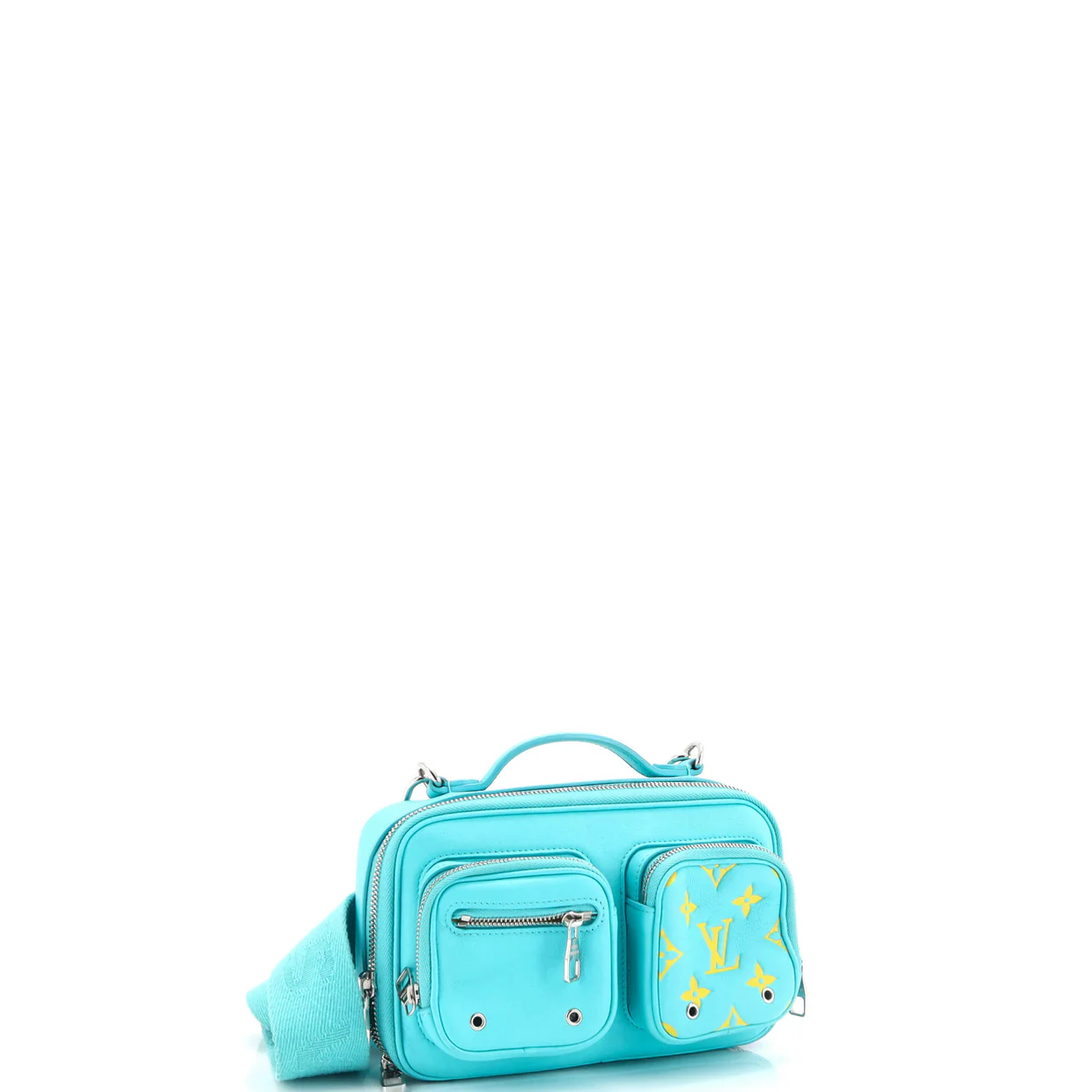 Utility Crossbody Bag Calfskin with Embossed Monogram Detail - Deep Luxury