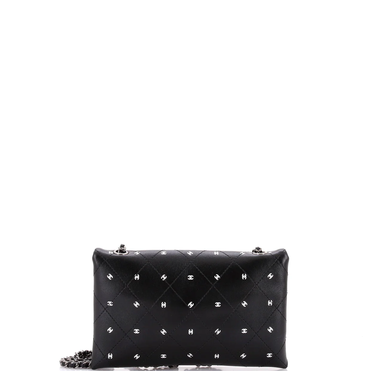 CC Envelope Chain Clutch Printed Lambskin - Deep Luxury