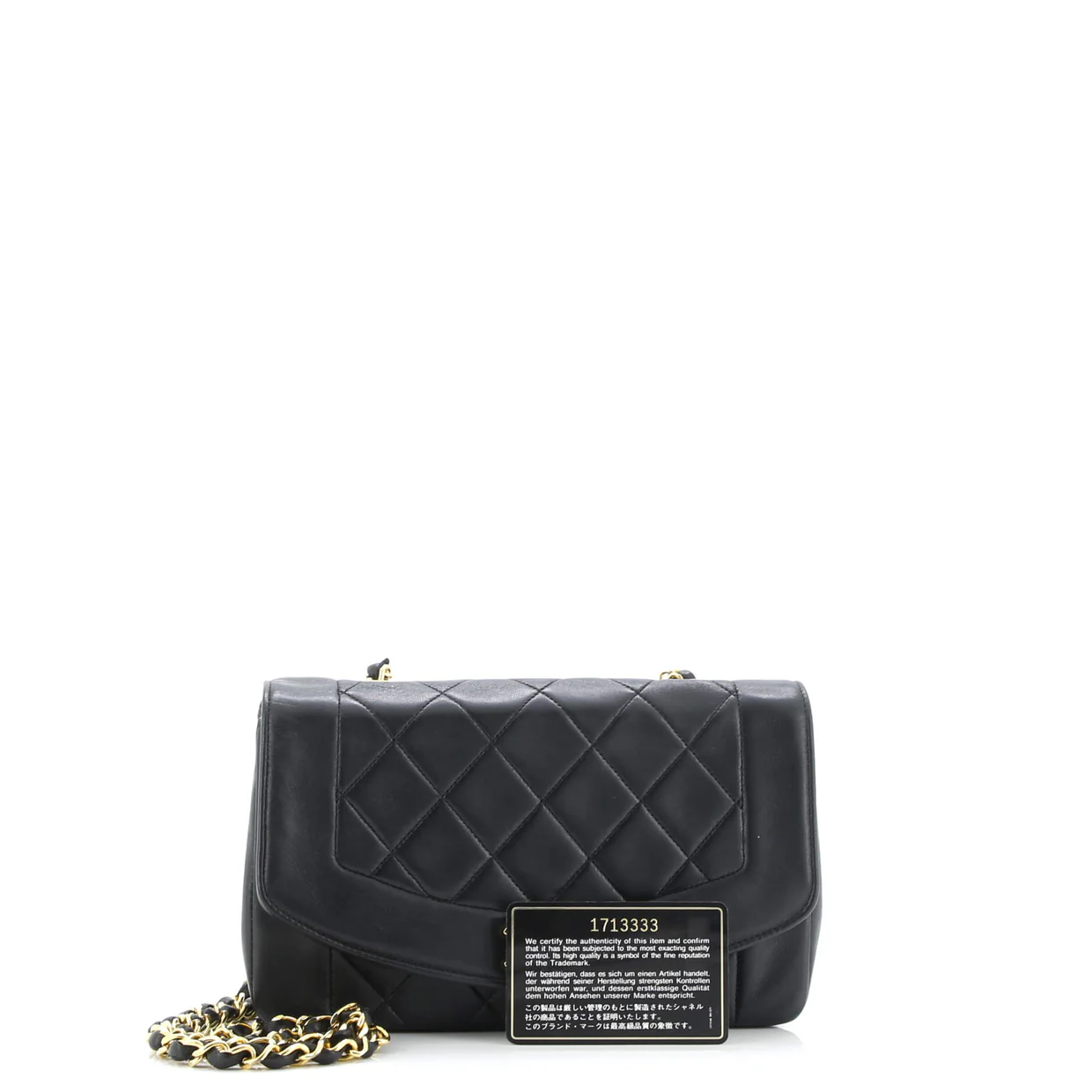 Vintage Diana Flap Bag Quilted Lambskin Small - Deep Luxury