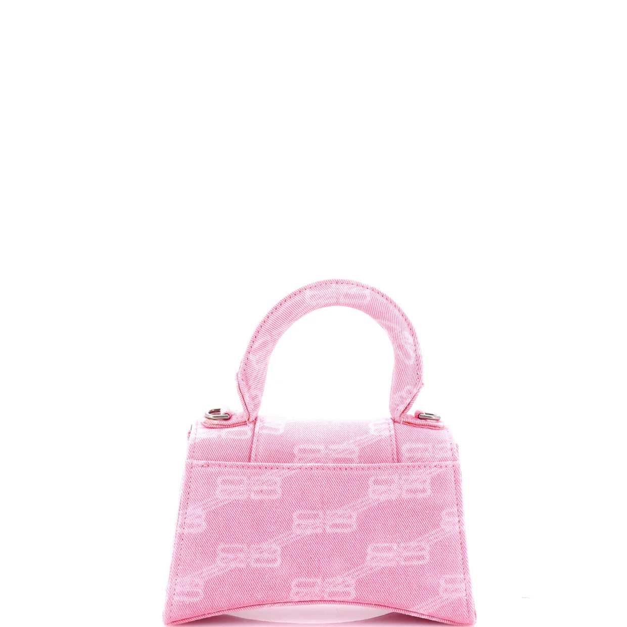 Hourglass Top Handle Bag BB Monogram Denim XS - Deep Luxury