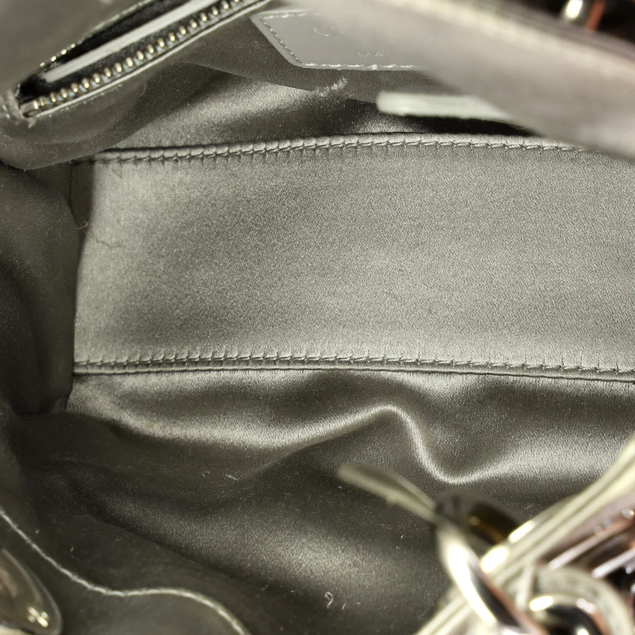 Lady Dior Bag Crystal Embellished Cannage Quilt Satin Mini - Deep Luxury