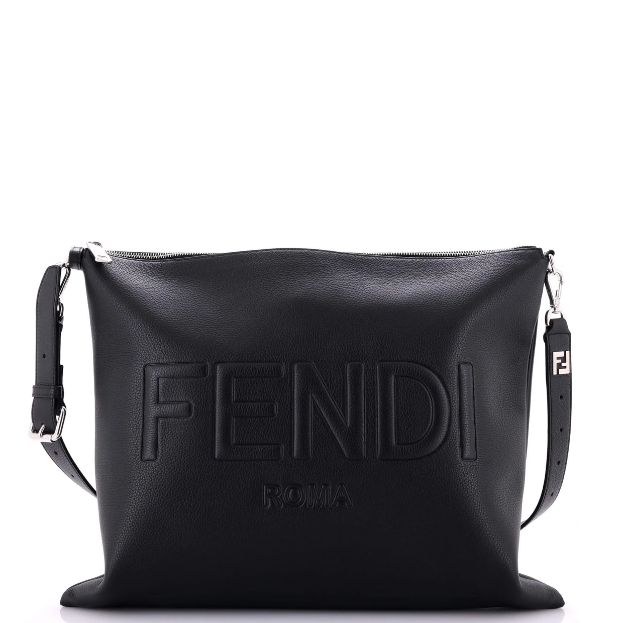 After Zip Shoulder Bag Leather Large - Deep Luxury