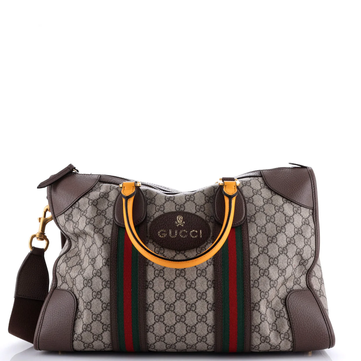 Neo Vintage Web Duffle Bag GG Coated Canvas Medium - Deep Luxury