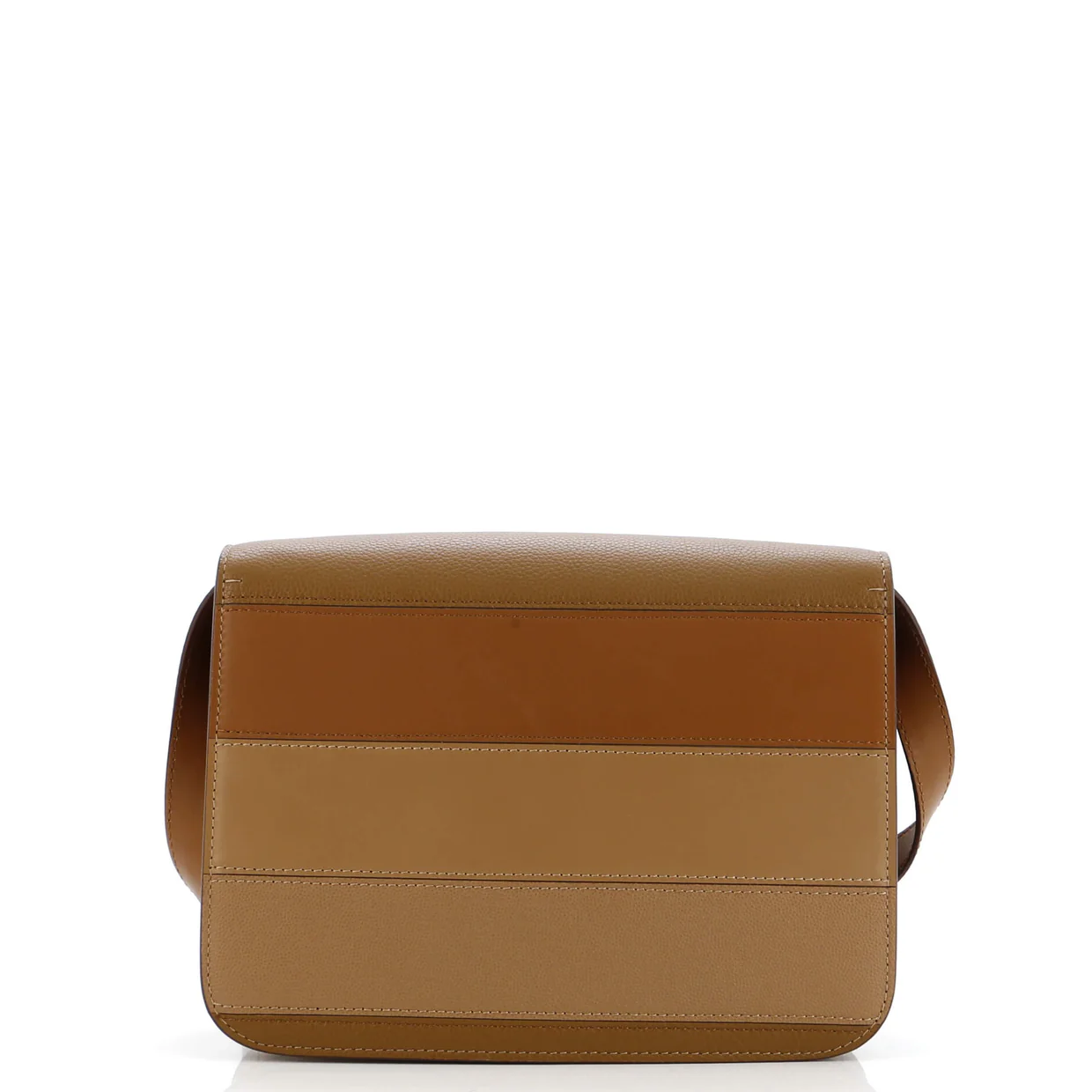 TB Flap Bag Panelled Leather Medium - Deep Luxury
