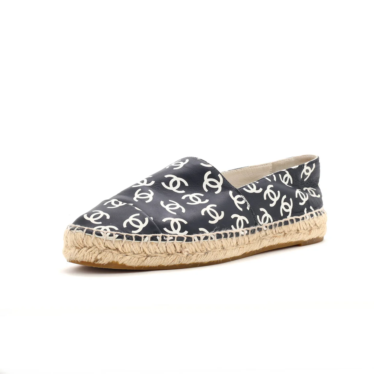 Women's All Over CC Cap Toe Espadrilles Printed Leather - Deep Luxury