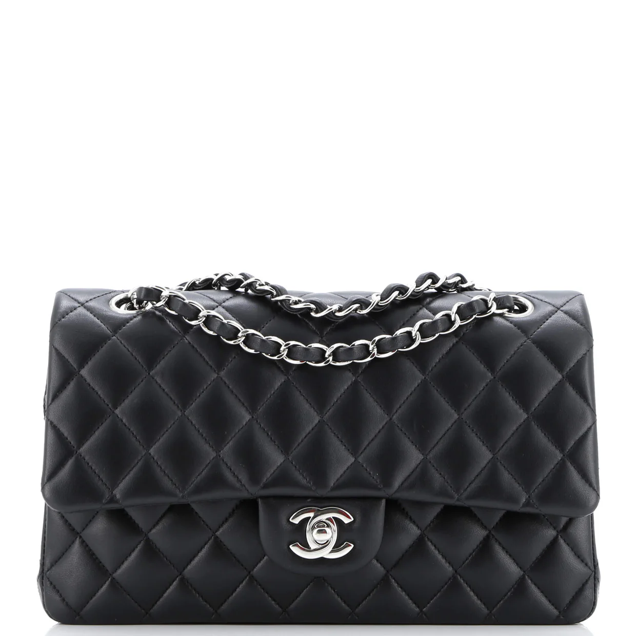 Classic Double Flap Bag Quilted Lambskin Medium - Deep Luxury