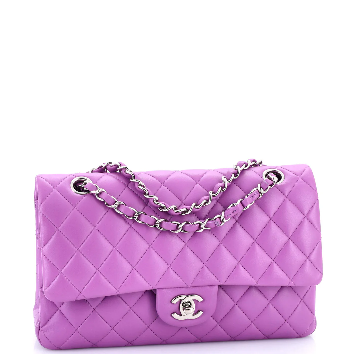 Classic Double Flap Bag Quilted Lambskin Medium - Deep Luxury
