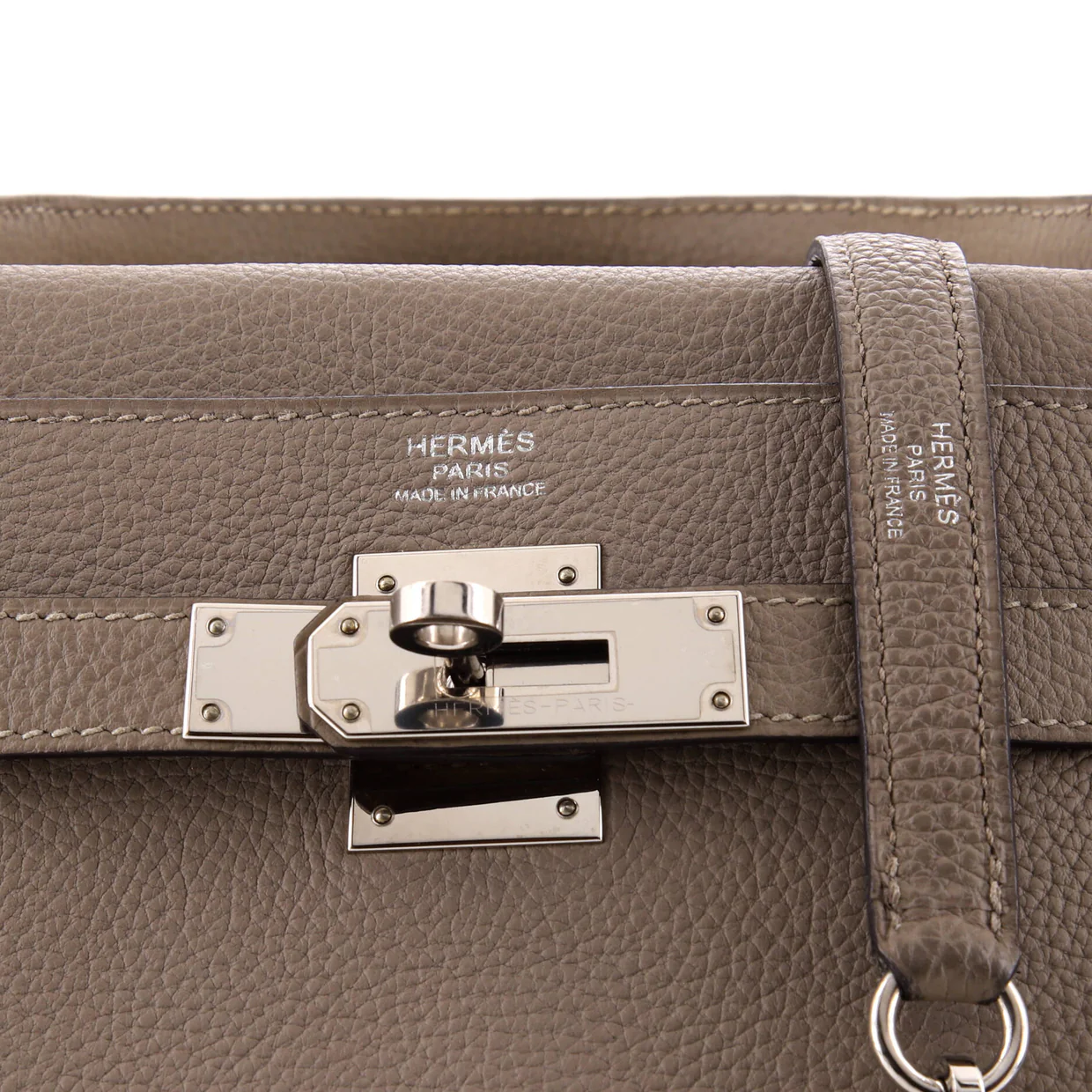 Kelly Handbag Grey Togo with Palladium Hardware 32 - Deep Luxury