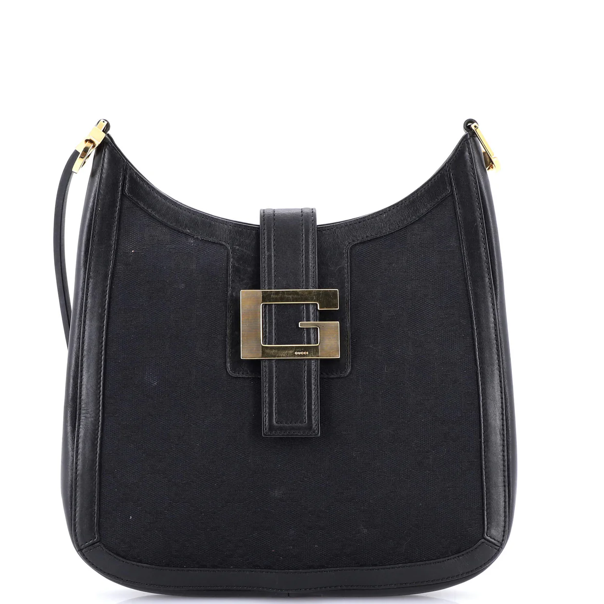 Vintage G Hobo GG Canvas and Leather - Deep Luxury