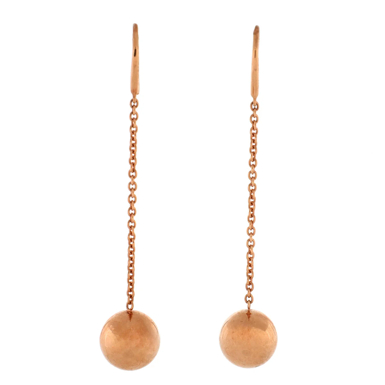 HardWear Ball Hook Drop Earrings 18K Rose Gold 10mm - Deep Luxury