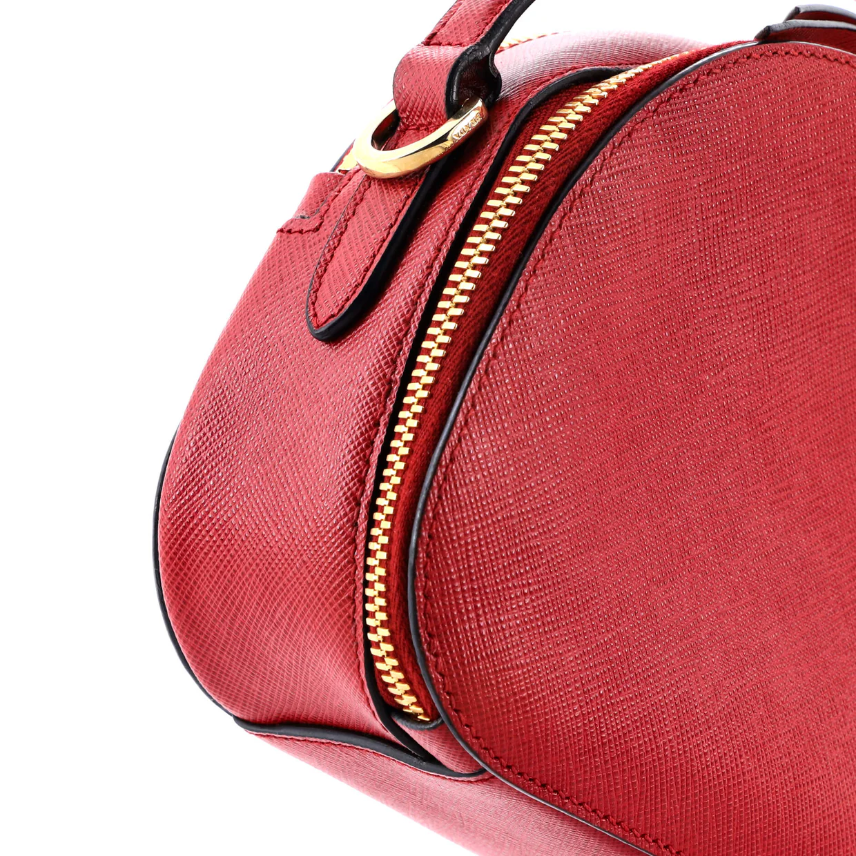 Odette Top Handle Bag Saffiano Leather Small - Deep Luxury