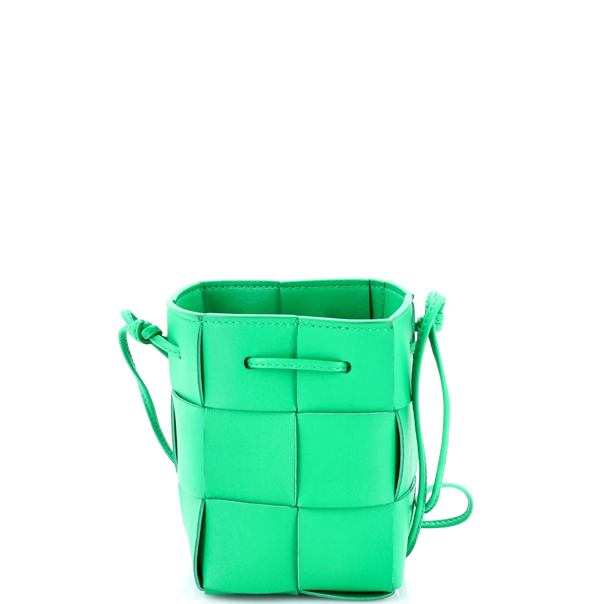 Cassette Bucket Bag Maxi Intrecciato Leather Mini - Deep Luxury