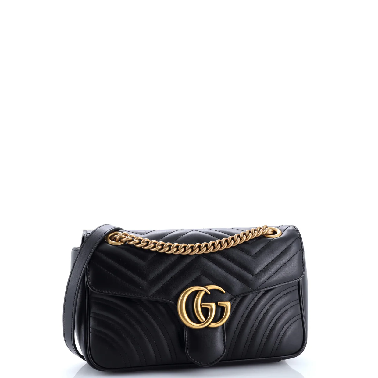 GG Marmont Flap Bag Matelasse Leather Medium - Deep Luxury