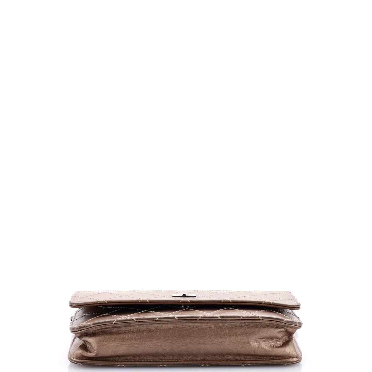 Reissue 2.55 Wallet on Chain Quilted Aged Calfskin Small - Deep Luxury