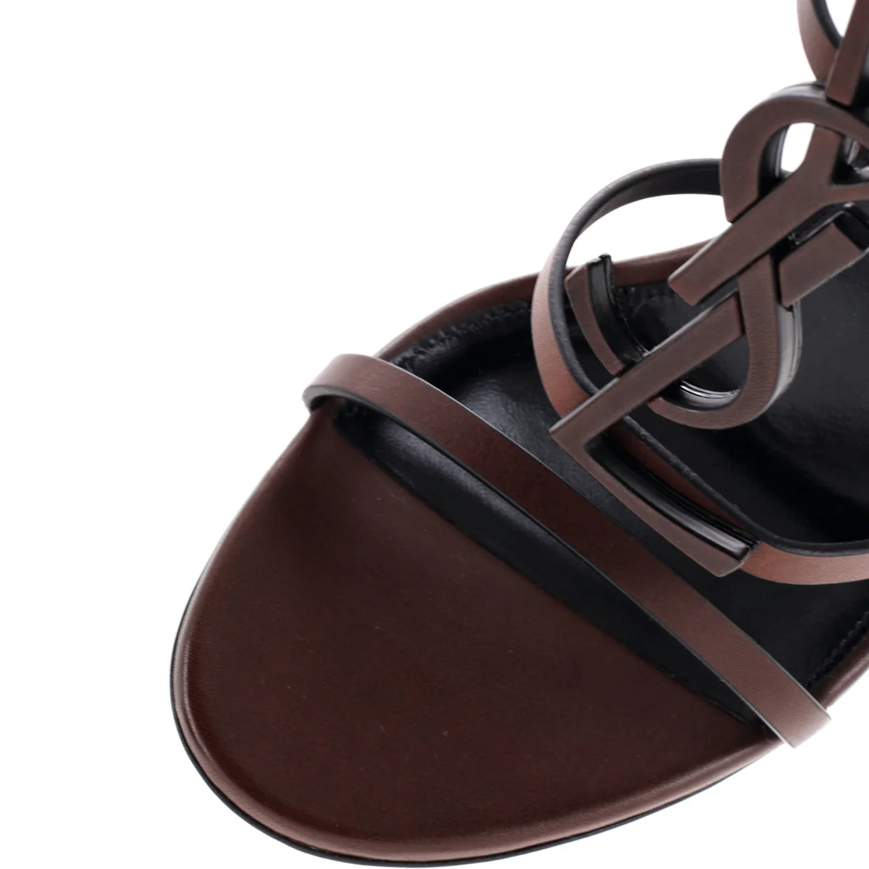 Women's Cassandra Heeled Sandals Leather 100 - Deep Luxury