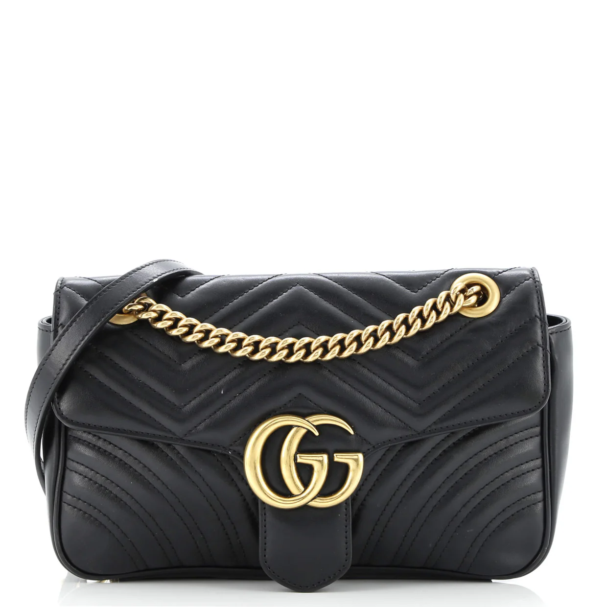 GG Marmont Flap Bag Matelasse Leather Medium - Deep Luxury