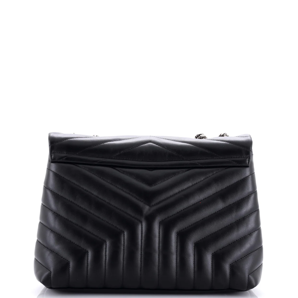 Loulou Shoulder Bag Matelasse Chevron Leather Medium - Deep Luxury