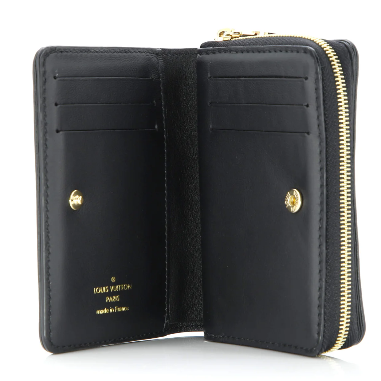 Lou Wallet Monogram Embossed Lambskin - Deep Luxury