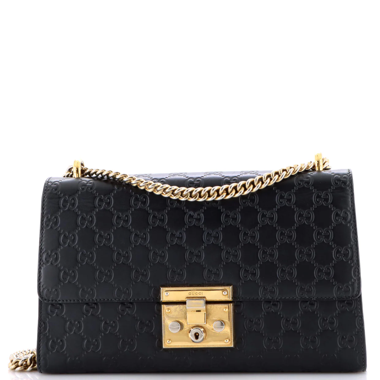 Padlock Shoulder Bag Guccissima Leather Medium - Deep Luxury