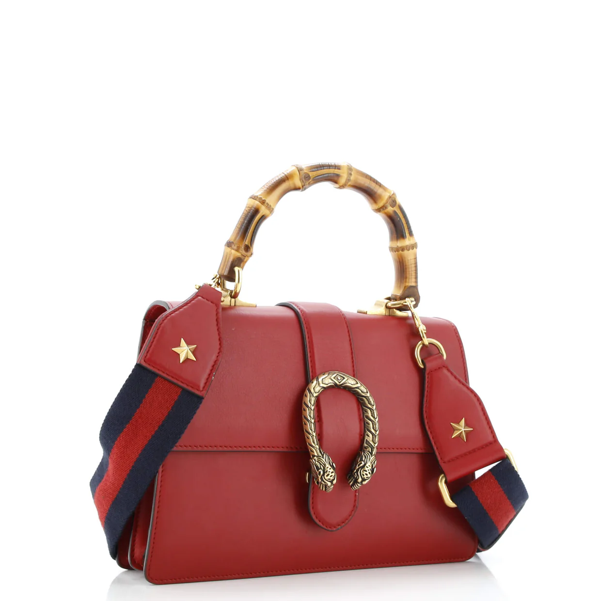 Dionysus Bamboo Top Handle Bag Leather Medium - Deep Luxury